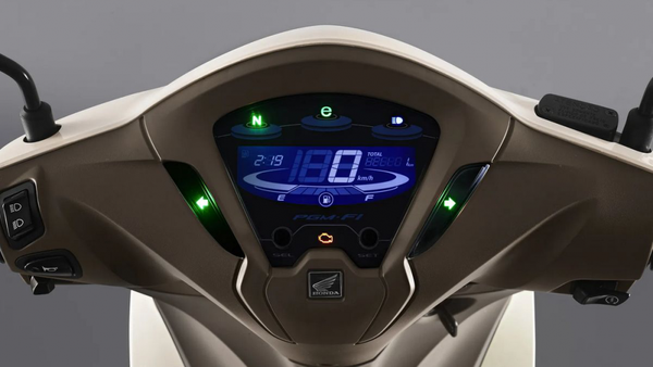 Honda trang bị cho Biz 125 2023 đồng hồ hiển thị dạng màn hình điện tử LCD