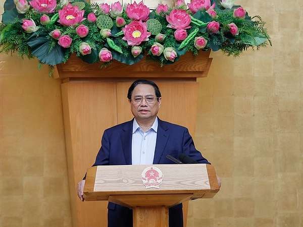 Thủ tướng Phạm Minh Chính chủ trì phiên họp chuyên đề về xây dựng pháp luật tháng 6/2024 - Ảnh: VGP/Nhật Bắc