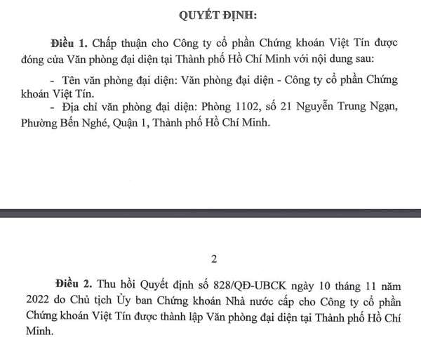 Một công ty chứng khoán đóng cửa văn phòng TP.HCM và tái cấu trúc toàn diện