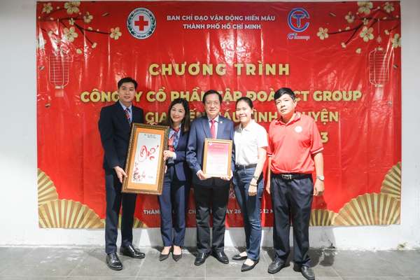 Hội Chữ Thập Đỏ quận Bình Thạnh gửi lời cảm ơn chân thành đến CT Group