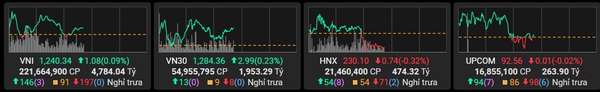 VN-Index “xanh vỏ đỏ lòng”, trái chiều AGM và NVL