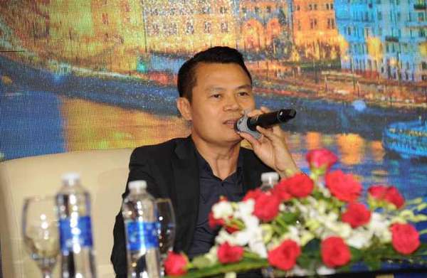 Ông Nguyễn Phúc Long - Chủ tịch HĐQT Công ty CP Tập đoàn Đầu tư Thăng Long (TIG) phát biểu tại toạ đàm.