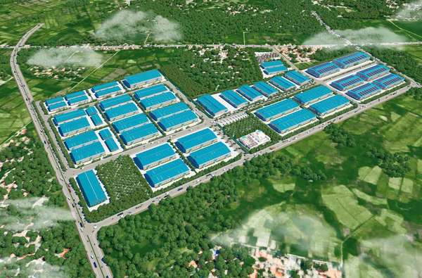 Phối cảnh dự án FECON IP Hiệp Hòa quy mô 75 ha tại xã Hiệp Hoà, tỉnh Bắc Ninh