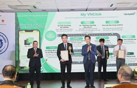 Herbalife Việt Nam đạt giải thưởng 'Top công nghiệp 4.0 Việt Nam 2024' với ứng dụng My VNClub