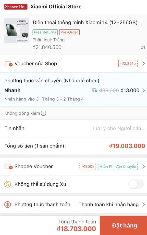 Xiaomi 14 về Việt Nam với giá hơn 22 triệu đồng, máy xách tay hết thời