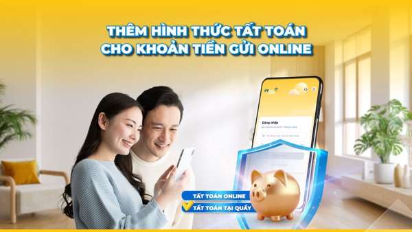 Đa dạng hình thức tất toán cho khoản tiền gửi online trên ứng dụng PVConnect