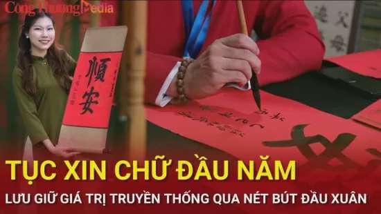 Giữ gìn văn hóa truyền thống qua từng nét chữ đầu xuân