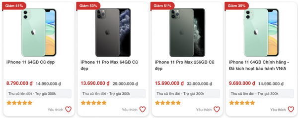 Giá iPhone 11 Pro Max mới nhất