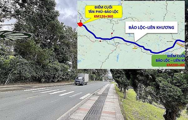 Cao tốc Bảo Lộc - Liên Khương có chiều dài khoảng 74 km, rộng 17 m với 4 làn xe, tổng mức đầu tư dự kiến 19.521 tỷ đồng (hình minh họa)