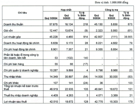 Doanh thu tăng vọt 218% trong quý 3, Địa ốc Sài Gòn (Saigonres) chỉ mới thực hiện vỏn vẹn 10% kế hoạch lợi nhuận