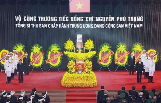 Hơn 252.000 lượt người đến viếng Tổng Bí thư Nguyễn Phú Trọng