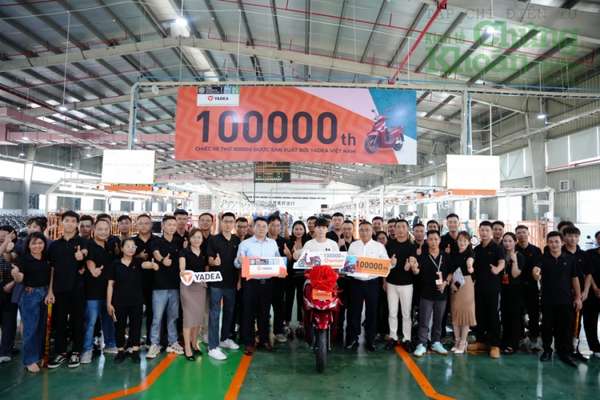 Yadea Việt Nam xuất xưởng chiếc xe điện thứ 100 nghìn, đầu tư hơn 100 triệu USD xây nhà máy mới