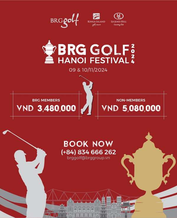 BRG Golf Hanoi Festival 2024 chào đón các gôn thủ với những gói ưu đãi chưa từng có