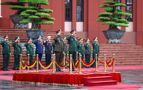 Đại tướng Phan Văn Giang chủ trì lễ đón Bộ trưởng Quốc phòng Campuchia thăm chính thức Việt Nam