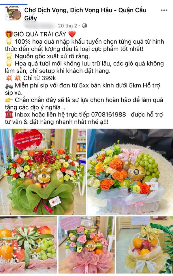 Set quà hoa tươi “no bụng” trở thành xu hướng quà tặng dịp 8/3 năm nay