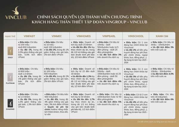 VINGROUP ra mắt chương trình khách hàng thân thiết VinClub