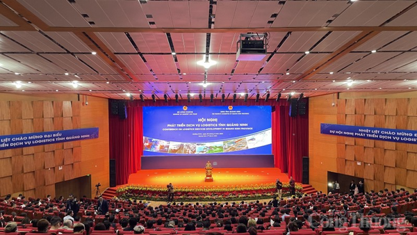 Quang cảnh Hội nghị phát triển dịch vụ logistics tỉnh Quảng Ninh