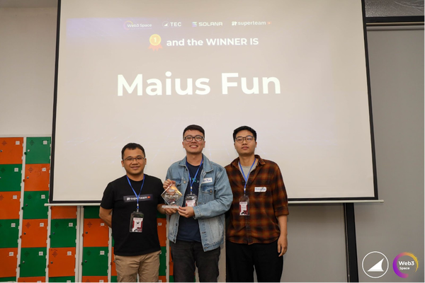 Maius Fun đoạt giải nhất cuộc thi ứng dụng công nghệ Blockchain "Road to Grizzlython"