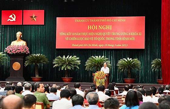 Chủ tịch nước dự tổng kết 10 năm thực hiện chiến lược bảo vệ Tổ quốc tại TP. Hồ Chí Minh