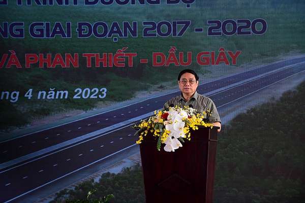 Thủ tướng Chính phủ Phạm Minh Chính dự lễ khánh thành cao tốc Phan Thiết - Dầu Giây