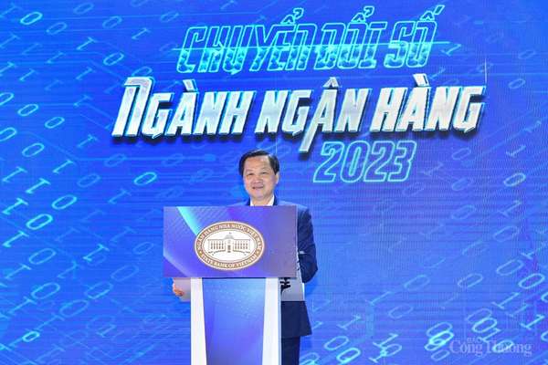 Phó Thủ tướng Lê Minh Khái: Ngân hàng chuyển đổi số nhanh sẽ thúc đẩy cả nước chuyển đổi số nhanh