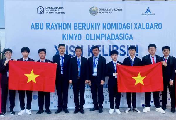 Việt Nam có 4 học sinh giành huy chương vàng Olympic Hóa học
