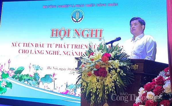 Ông Trần Thanh Nam - Thứ trưởng Bộ Nông nghiệp và Phát triển nông thôn phát biểu tại Hội nghị