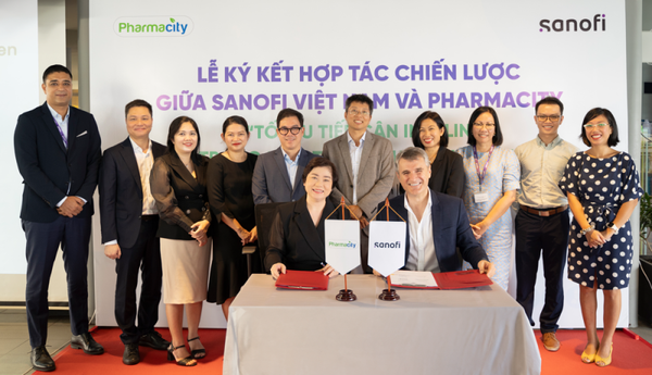 Đại diện Sanofi & Pharmacity ký kết Thỏa thuận hợp tác chiến lược