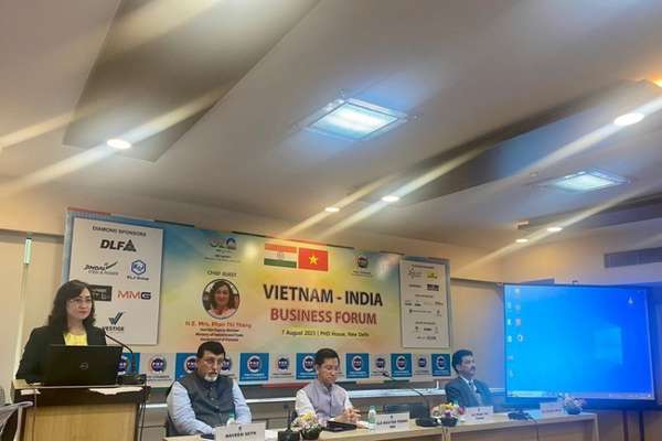Thứ trưởng Phan Thị Thắng đề ra một số nội dung mà các doanh nghiệp Việt Nam và Ấn Độ cần tập trung khai thác. Ảnh Vụ Thị trường châu Á, châu Phi.