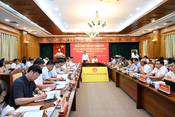 Bộ trưởng Nguyễn Hồng Diên làm trưởng đoàn công tác của Chính phủ làm việc với tỉnh Bắc Giang