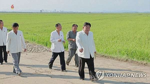 Ông Kim Jong Un thăm các cánh đồng bị bão tàn phá