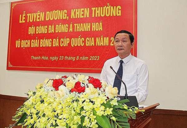 Thanh Hóa: Khen thưởng Câu lạc bộ Bóng đá Đông Á vô địch Cúp Quốc gia năm 2023