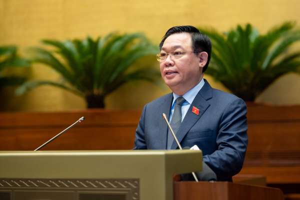 Chủ tịch Quốc hội Vương Đình Huệ phát biểu khai mạc Hội nghị