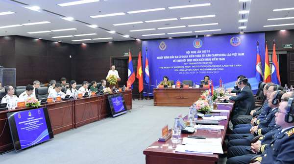 Hội nghị người đứng đầu Kiểm toán nhà nước Campuchia - Lào - Việt Nam lần thứ 10