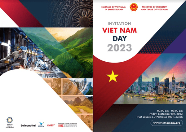 Ngày 8/9 diễn ra Tọa đàm hợp tác thương mại, đầu tư và khoa học, công nghệ Việt Nam - Thụy Sỹ
