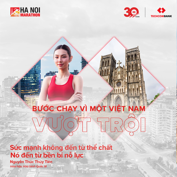 Giải chạy Hà Nội Marathon Techcombank lan tỏa tinh thần "Bước chạy vì một Việt Nam vượt trội"