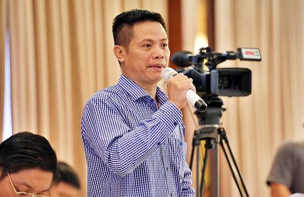 Ông Lê Anh Trung, Giám đốc đối ngoại của Tập đoàn Vạn Hòa Holding (TP. HCM) chia sẻ tại Diễn đàn