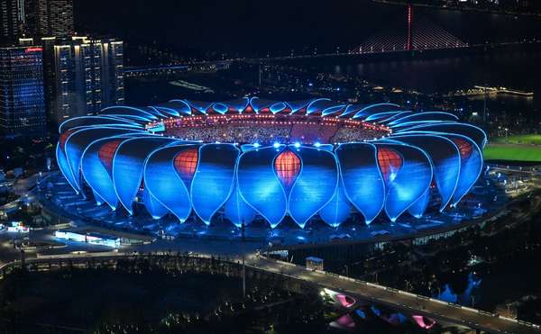 Sân vận động Trung tâm Thể thao Olympic Hàng Châu, tỉnh Chiết Giang, miền Đông Trung Quốc. Ảnh: Chinadaily