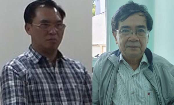 Ông Đinh Trường Chinh (trái) và Huỳnh Thế Năng bị khởi tố về tội Vi phạm quy định về quản lý, sử dụng tài sản Nhà nước gây thất thoát, lãng phí - Ảnh: CACC