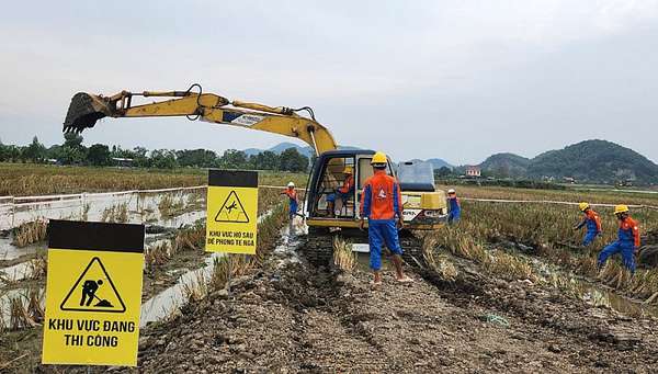 Triển khai thi công xây dựng Đường dây 500 kV Nam Định I - Thanh Hóa