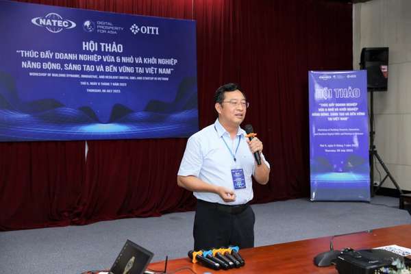 Ông Phạm Hồng Quất, Cục trưởng NATEC phát biểu tại Hội thảo.