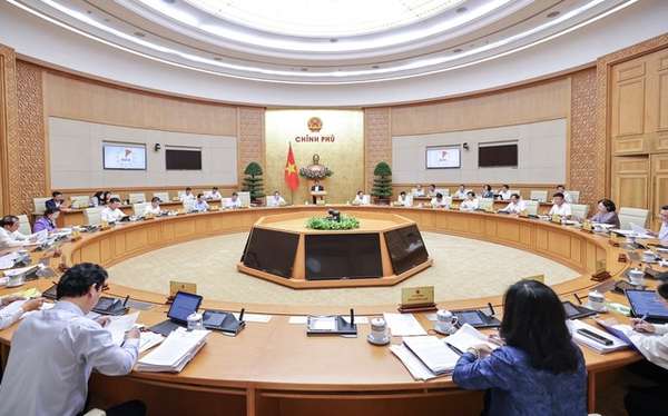 Quang cảnh phiên họp Chính phủ thường kỳ tháng 10
