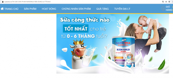“Hãng sữa ma” Nanomilk với nhiều quảng cáo bất chấp đạo đức và pháp luật