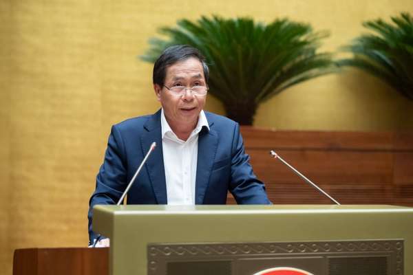 Thứ trưởng Bộ Nội vụ Triệu Văn Cường phát biểu tại hội nghị