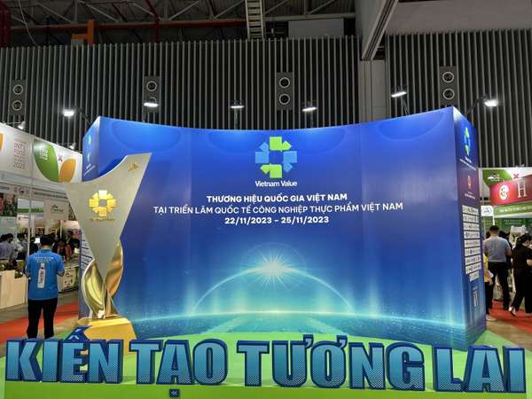 Tuyên truyền, quảng bá gian hàng Thương hiệu quốc gia Việt Nam tại Vietnam Foodexpo 2023