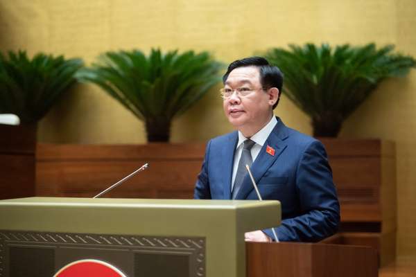 Chủ tịch Quốc hội Vương Đình Huệ phát biểu khai mạc Phiên Chất vấn và trả lời chất vấn