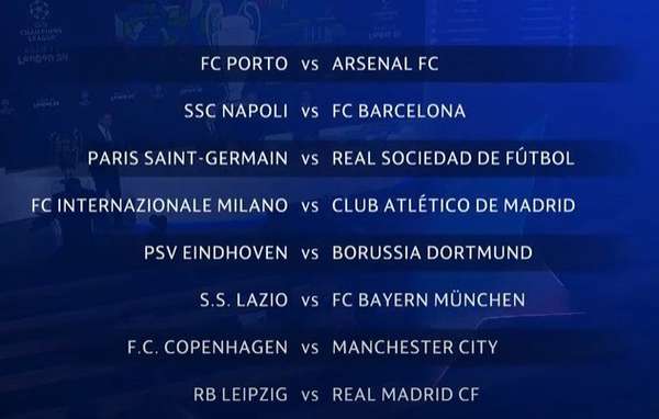Kết quả bốc thăm vòng 1/8 Cúp C1 châu Âu: Barcelona, Man City, Bayern Munich và Real Madrid gặp đối thủ nào?