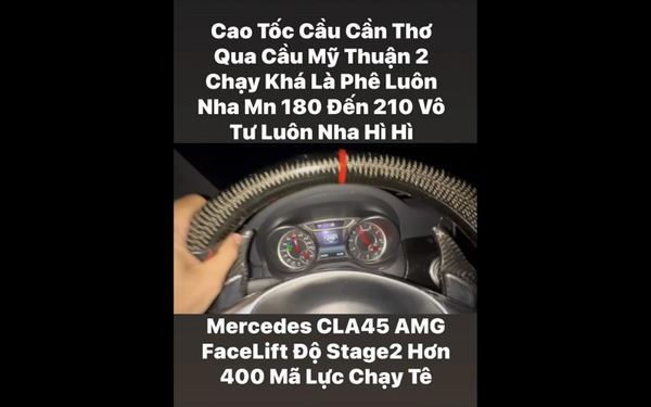 Xác minh clip ôtô chạy 210 km/h trên cao tốc Mỹ Thuận - Cần Thơ