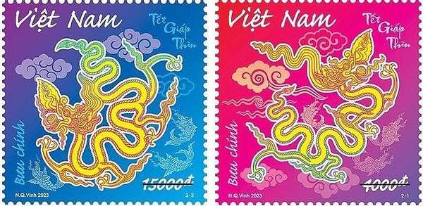 Phát hành bộ tem bưu chính Tết Giáp Thìn 2024