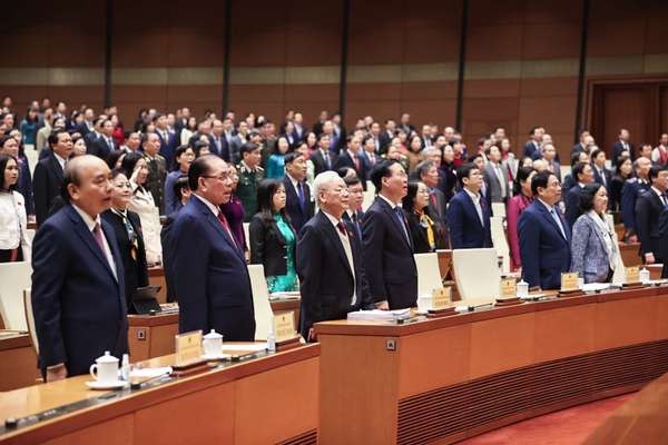 TRỰC TIẾP: Tổng Bí thư Nguyễn Phú Trọng dự khai mạc Kỳ họp bất thường lần thứ 5, Quốc hội khóa XV- Ảnh 1.